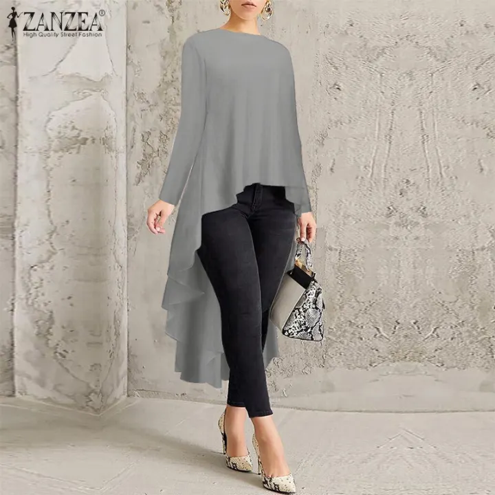 high low tunic blouse