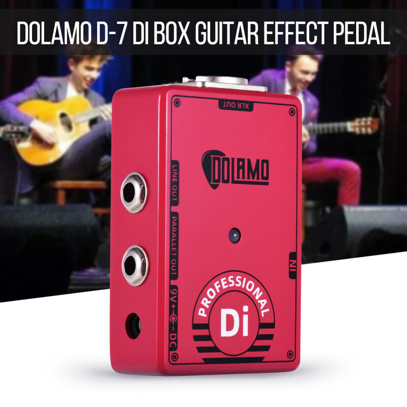Dolamo D-7 Professional DI Box Guitar Effect Pedal with Ground Lift Switch XLR Out for Electric Guitar Malaysia