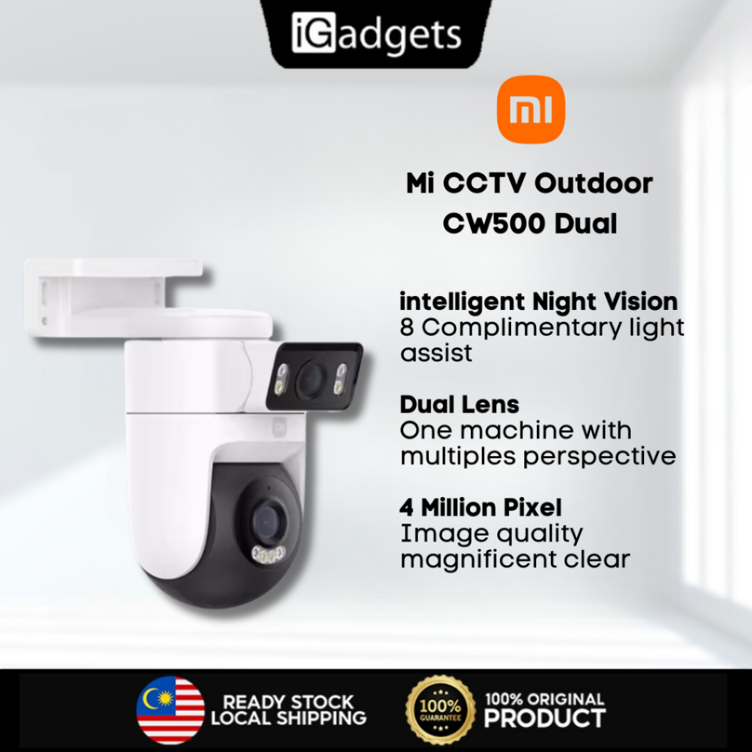 Dual Camera Mi Outdoor Cctv Camera Xiaomi CW500 Outdoor Dual Lens
