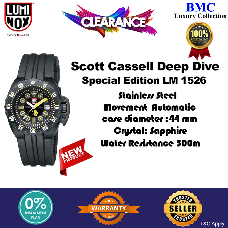 Luminox Men s 1526 Scott Cassell Specials Swiss Automatic NEW Lazada