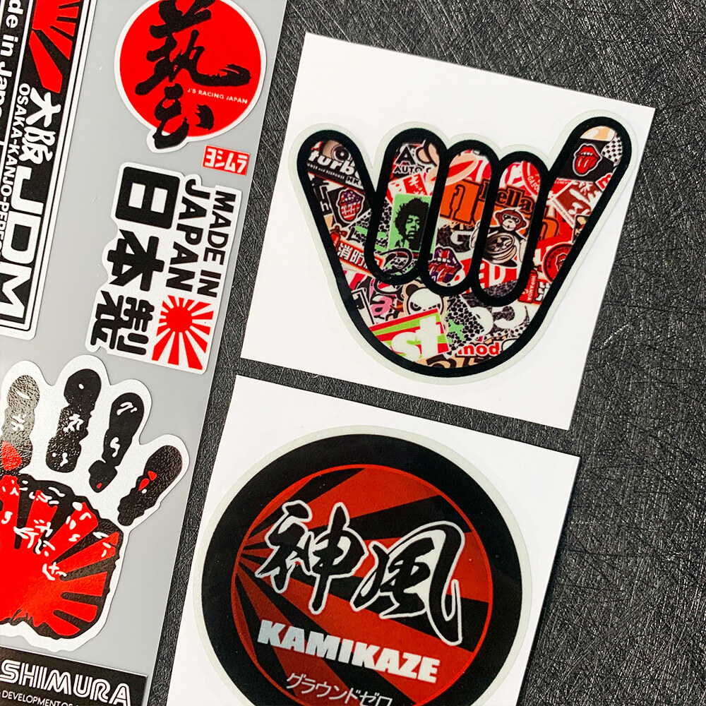JDM Reflective sticker and decals Hellaflush Fatlace Cool Modified Accessories