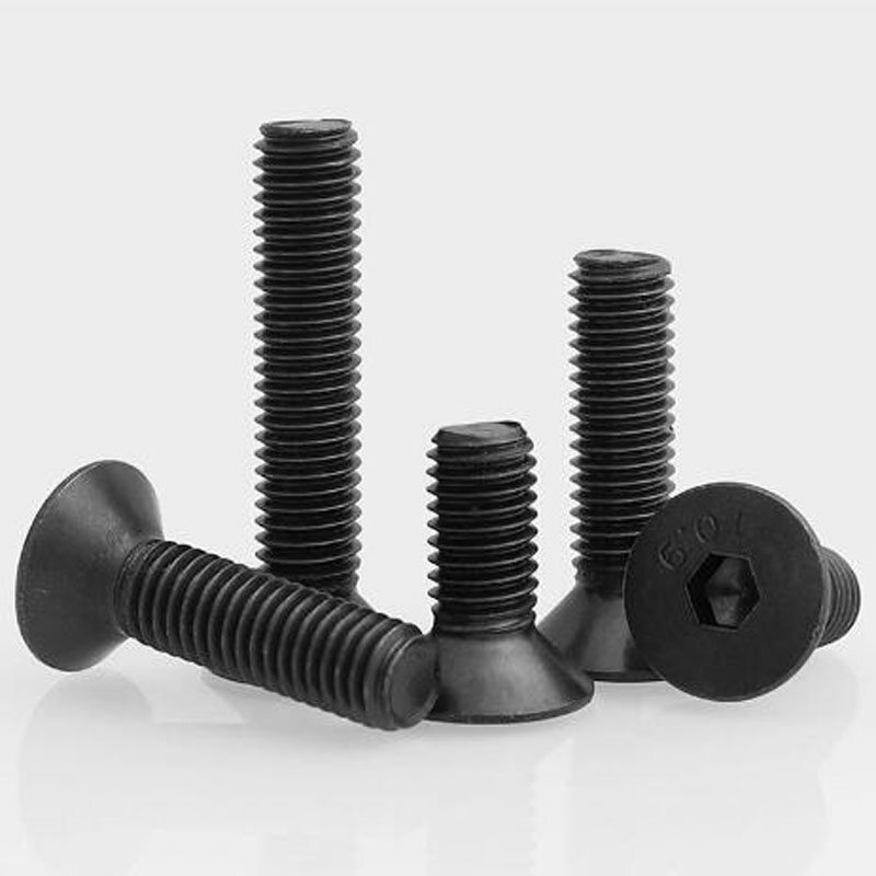 3/16-24 1/4 5/16 3/8 Grade 10.9 Black BSW Countersunk Head Socket Head Cap Screw Flat Head Stud