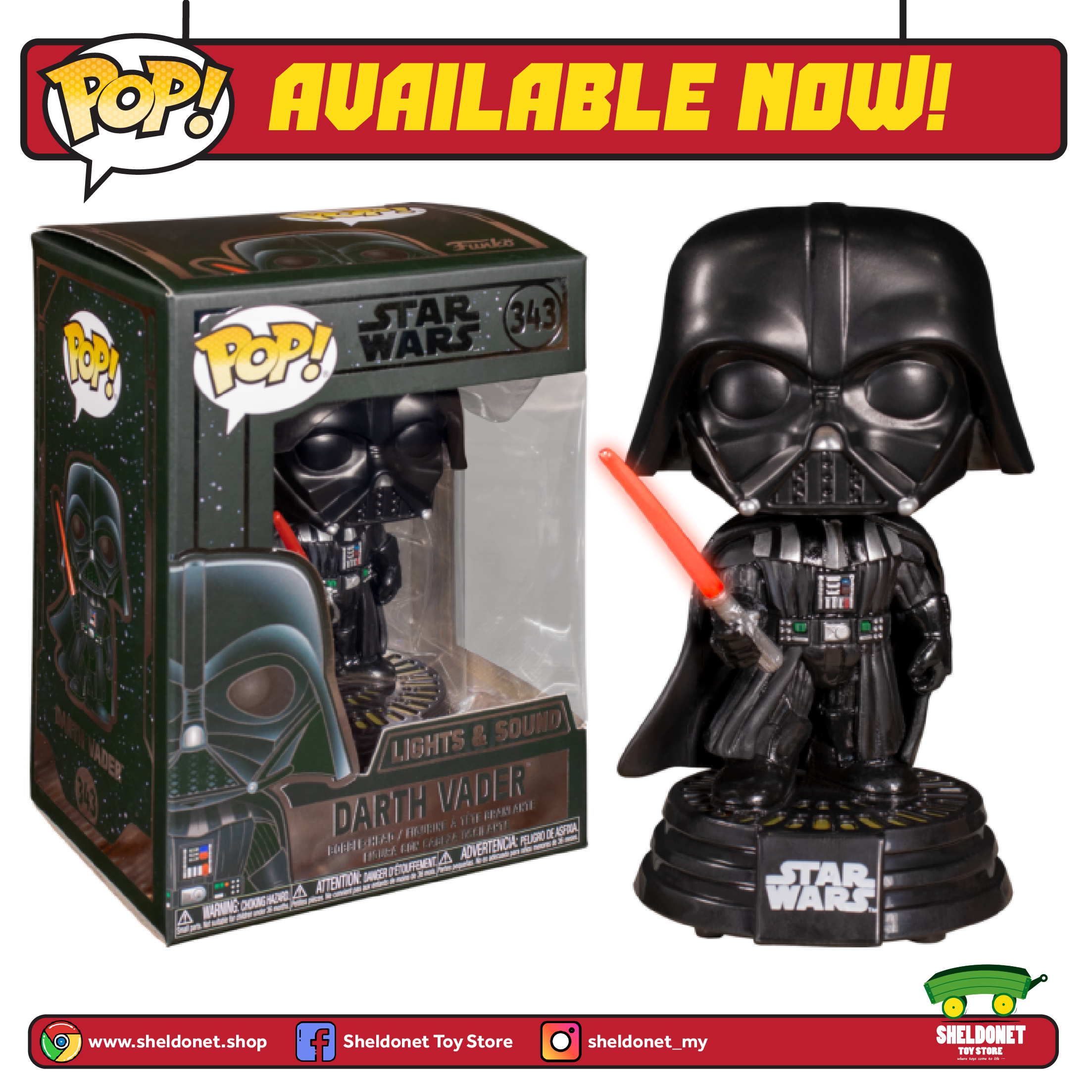 darth vader light up pop