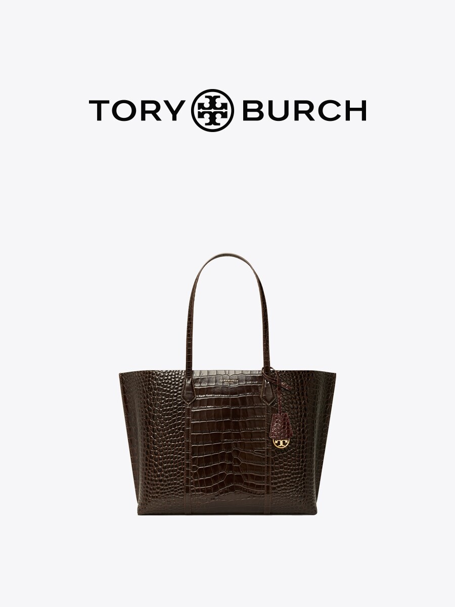 TORY BURCH PERRY กระเป๋าโท้ทลายนูนขนาดกลางผู้หญิง 142859 ราคา 6,866 บาท*ส่งฟรี