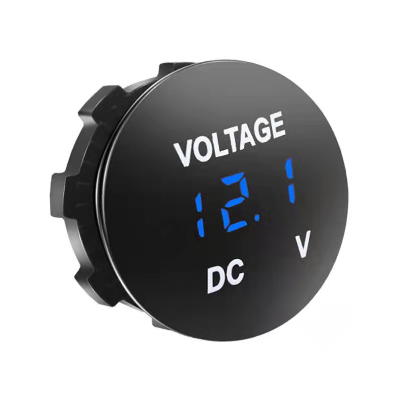 Voltmètre Numérique DC 0-120 V Avec Alarme Basse Tension - Écran LED 12 V, Interrupteur Tactile - Pour Voiture, Camping-car, Bateau