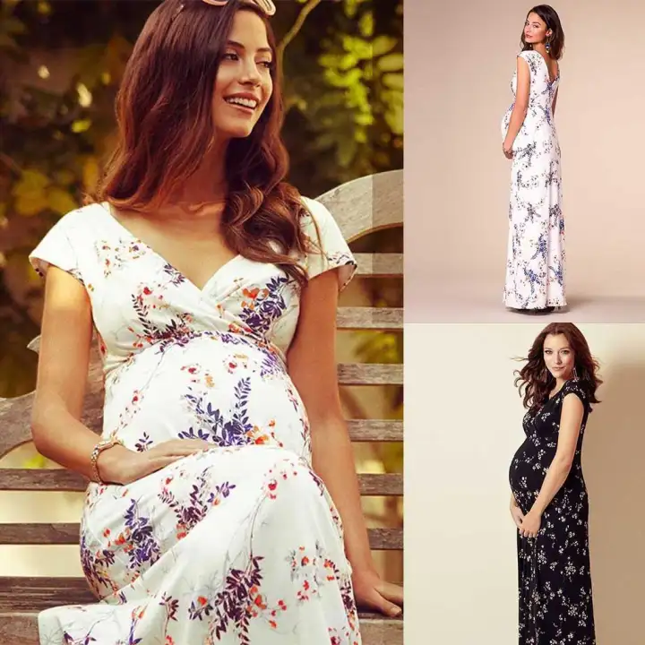 Floral dress for pregnant woman Clearance