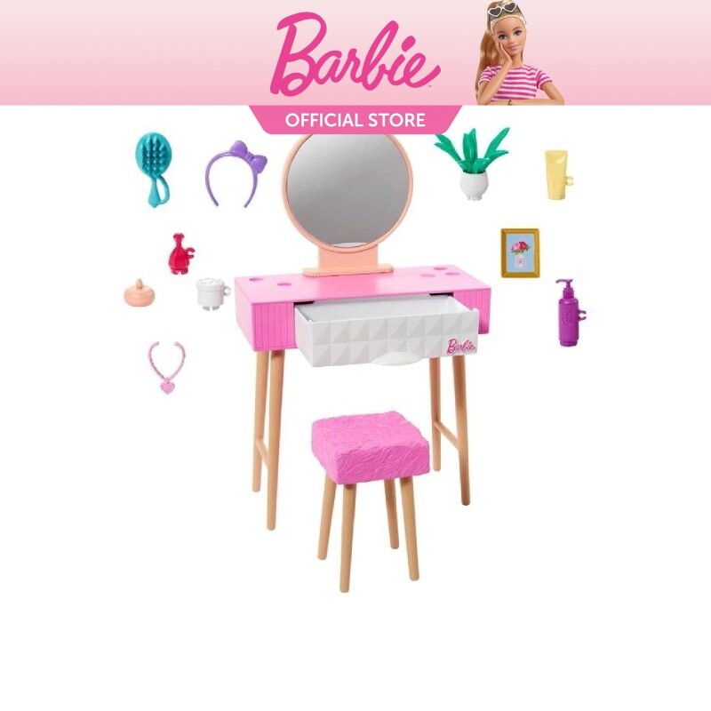 Barbie Furniture and Accessory Pack With Beauty Products (HJV32) Lazada