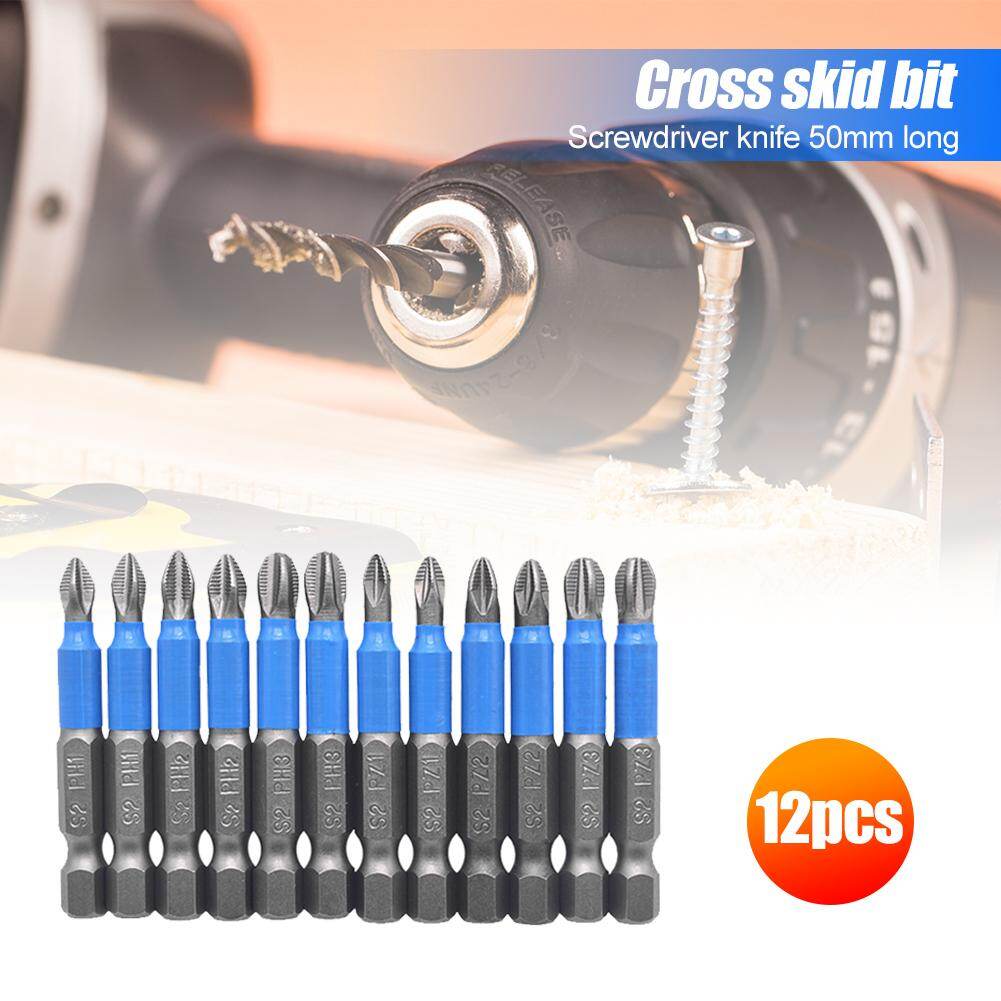 {Giảm 5% 2 cái} 12 Cái/Bộ Từ Tuốc Nơ Vít, S2 Đầu Vít Điện Phillips Bằng Thép