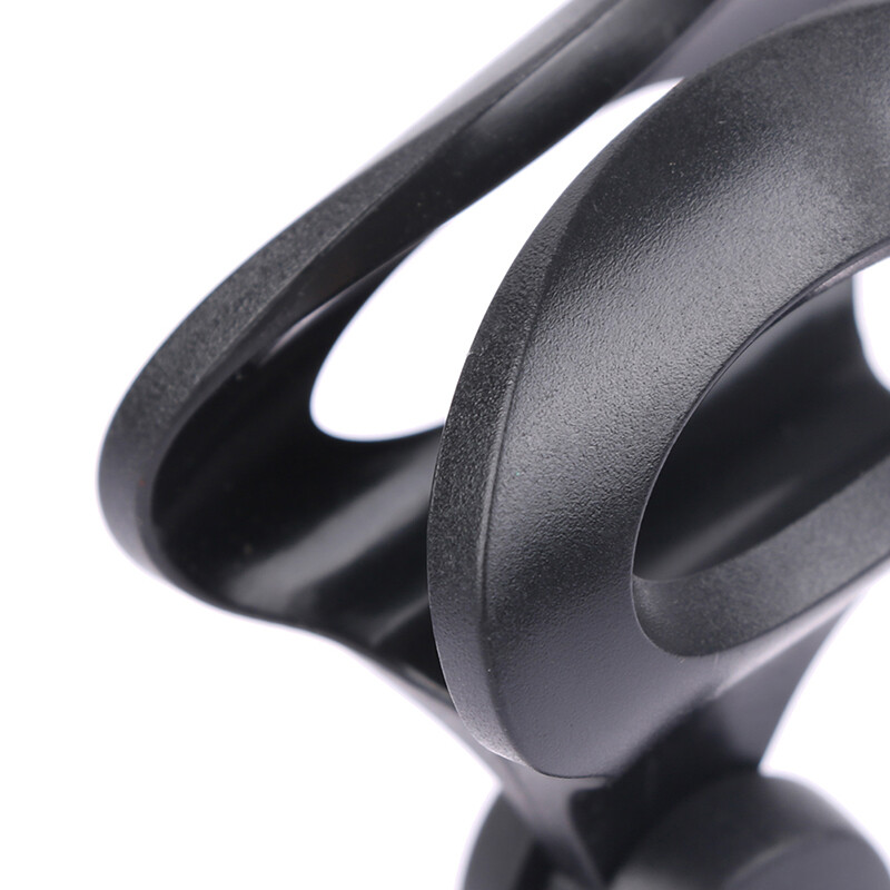 Microphone Clip with Wireless Microphone Cantilever Shock-proof Bracket Clip Universal Microphone Clip Holder Female Nut Adapters Black