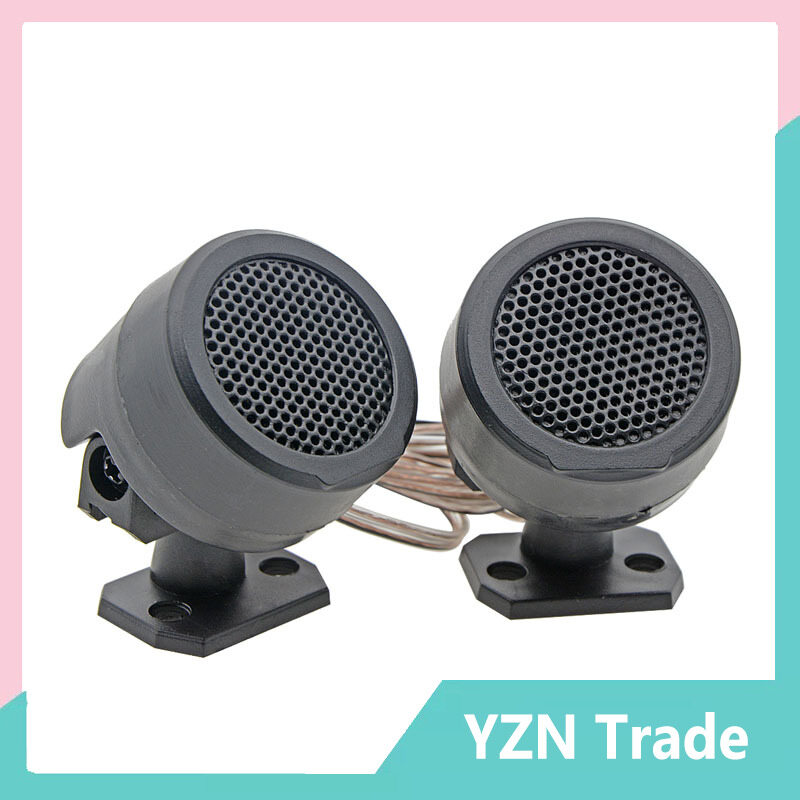 2 Pair Of 500w Pre-wired Dome Audio System Super Loud Tweeter Speakers For Auto Car