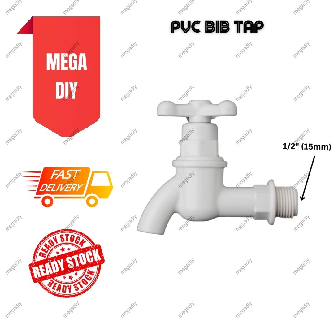 Pvc Bib Tap 12 Inch Water Tap Kitchen And Bathroom Sink Faucet Kepala