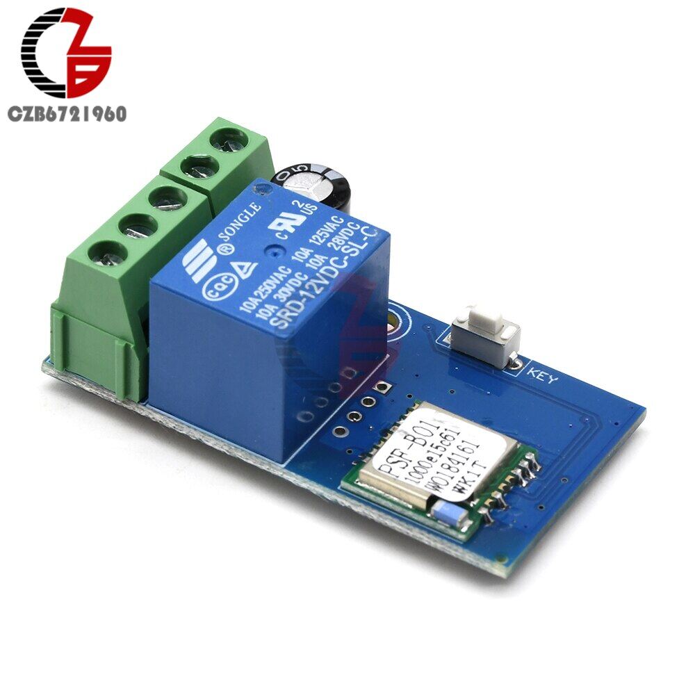 DC 12V Wireless Wifi Relay Switch Module Mobile Phone Control Timer Jog Mode Low Power For IOS Smart Home