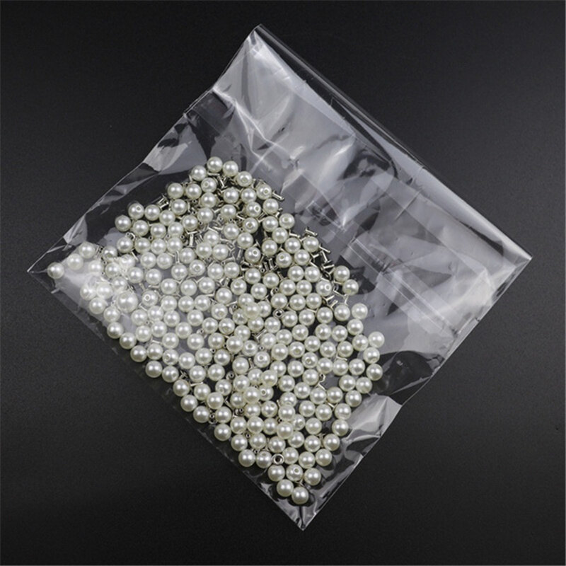 100 Bộ Hạt Đinh Tán Acrylic, Đinh Tán Giả Ngọc Trai Dành Cho Đinh Ghim Cài Đinh Tán Quần Áo/Túi Xách/Giày 6MM