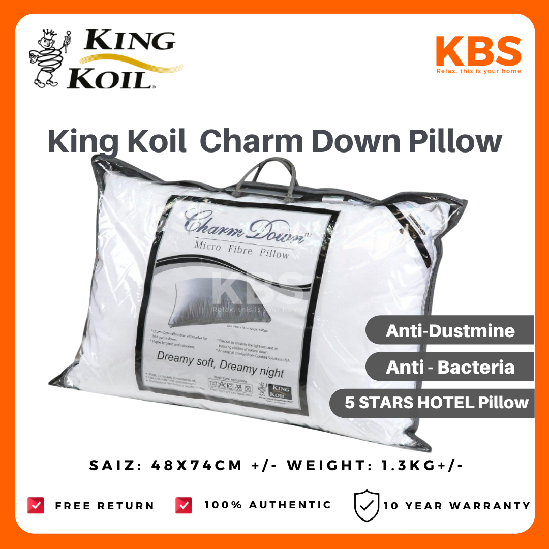 King koil charm down hot sale pillow