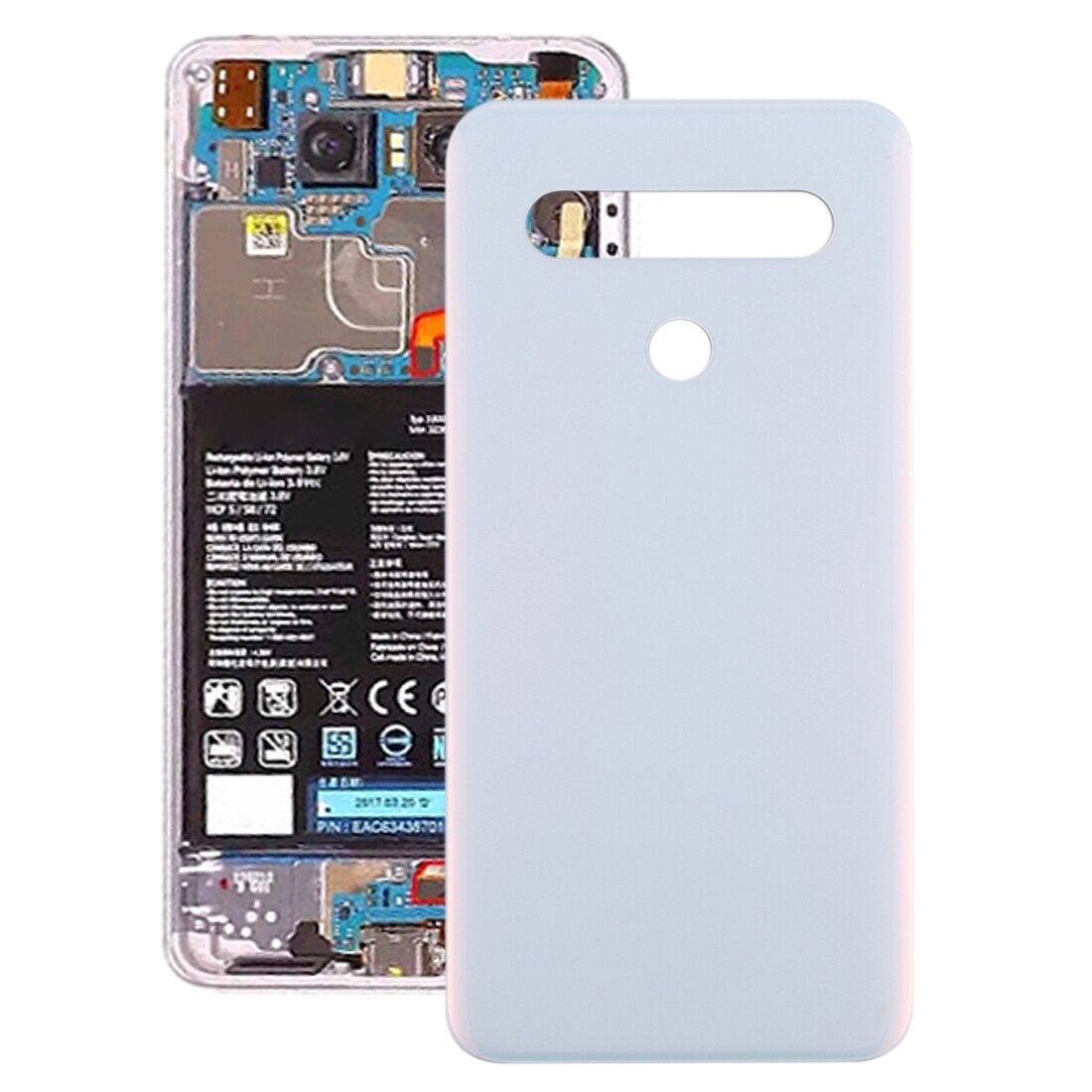 Back cover for lg q51 / lm-q510n