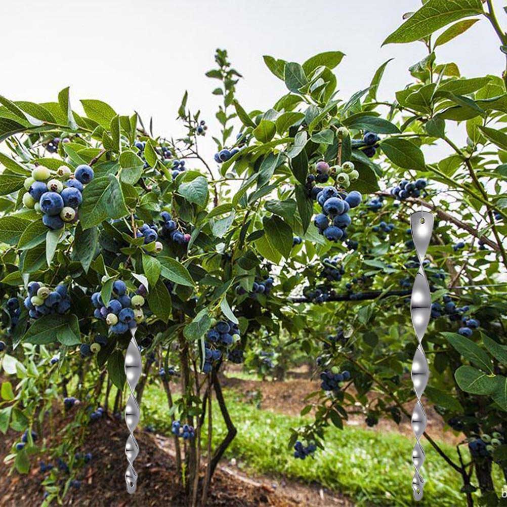 Ouken 12Pcs 30cm Bird Repellent Reflective Scare Rods Bird Repellent