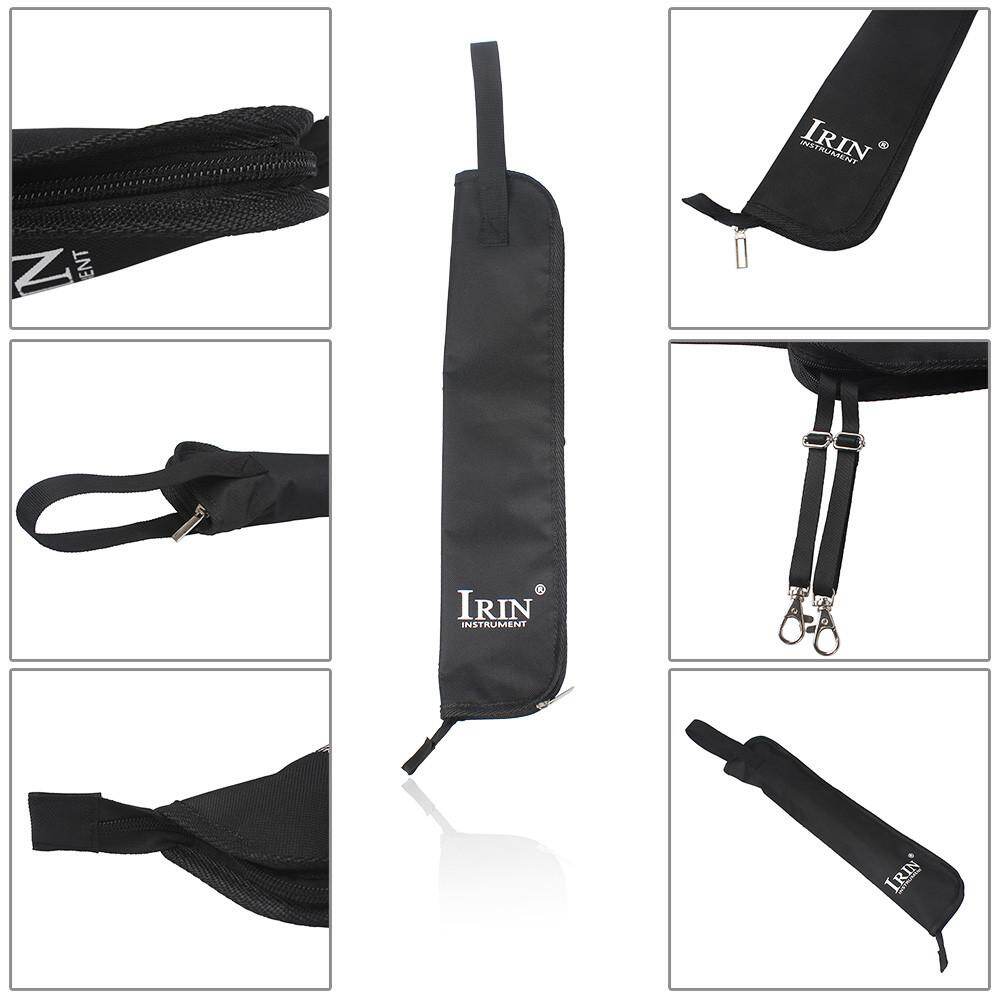 Portable Water-resistant Drum Stick Bag Case with Carrying Strap for Drumsticks