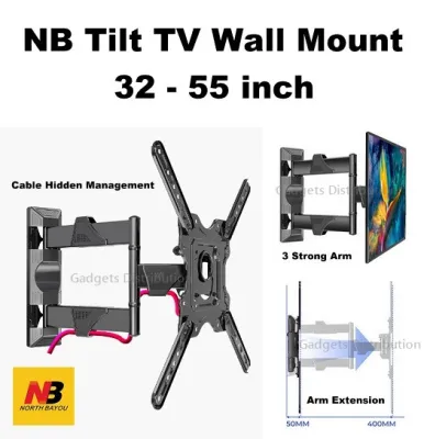 New Version North Bayou NB P4 32 to 55 Inch Tilt TV Wall Bracket Mount Holder 2581.1