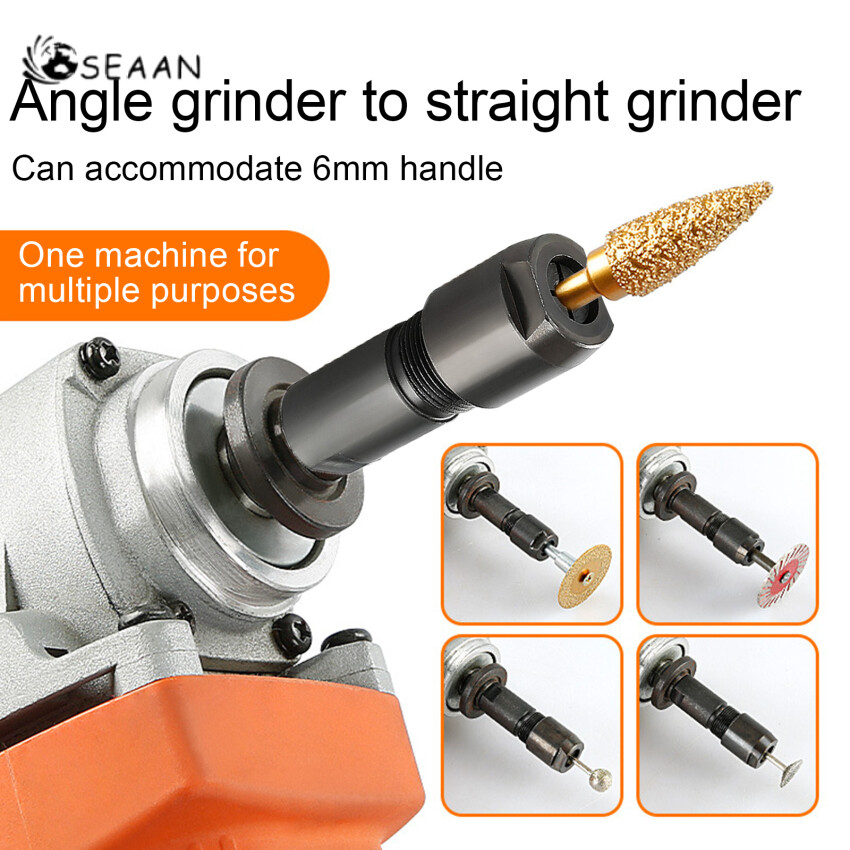 6/3mm Angle Grinder Modified Adapter To Straight Grinder Chuck For 100-Type Angle Grinder M10 Thread Grinding,Polishing,Cutting