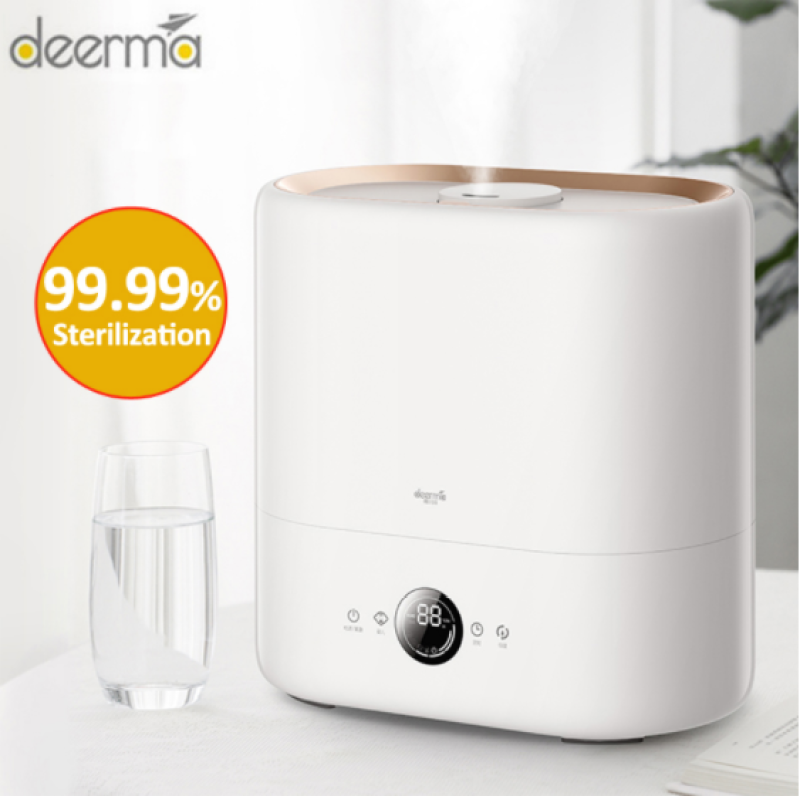 Newest Deerma DEM - ST636 Sterilization Humidifier Cool Mist Aromatherapy Diffuser Built-in UV-C Lamp Sterilization 4.5L Humidifier Singapore