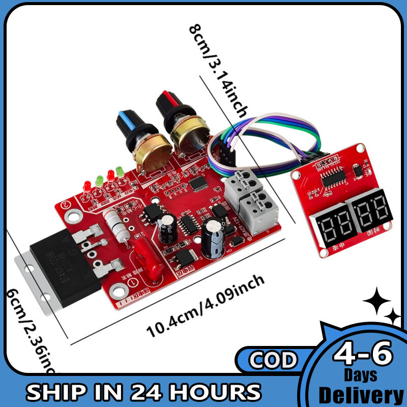 Ny-d01 Spot Welders Control Board 100A/40A Digital Display Spot Welding Time Current Controller Panel Diy Parts