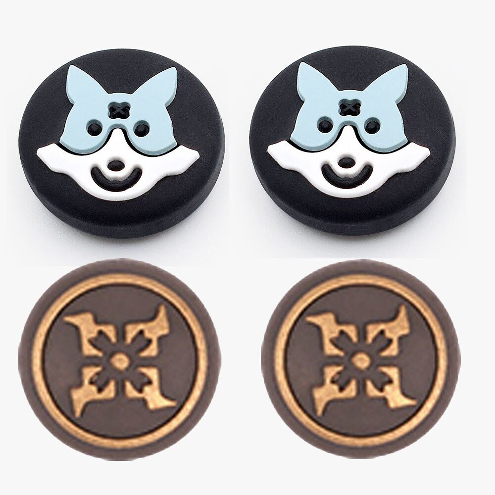 4Pcs Thumb Stick Grip Cap Joystick Protective Cover For Monster Hunter RISE Nintendo Switch Oled Joy-Con Controller NS Lite Thumbstick Case