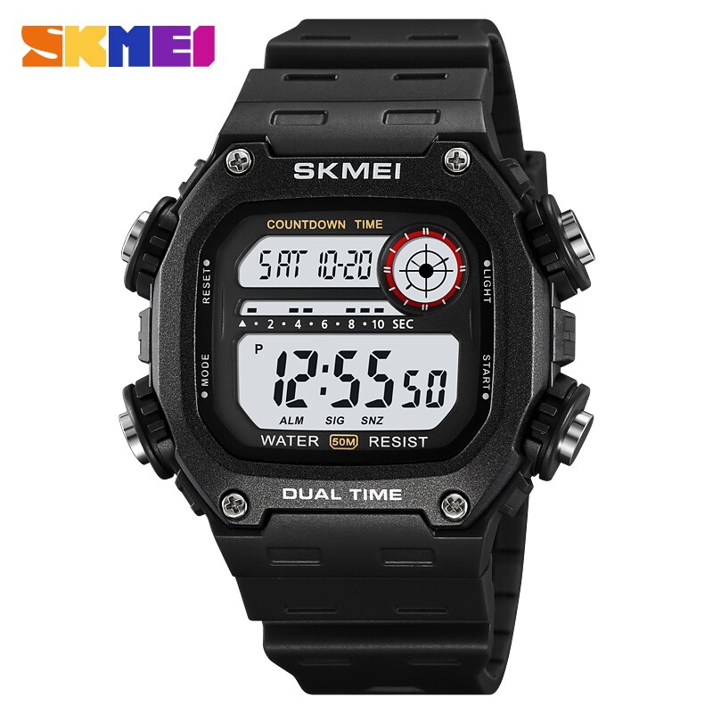 SKMEI Electronic Watch With Luminous 50m Waterproof Mutifunctional Sports  Fashion Wristwatches For Men 2126