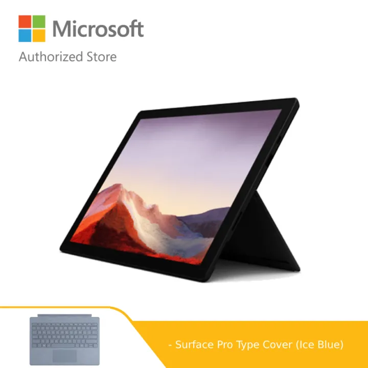 Bundle Microsoft Surface Pro 7 Black I5 8gb 256gb Type Cover Ice Blue Lazada