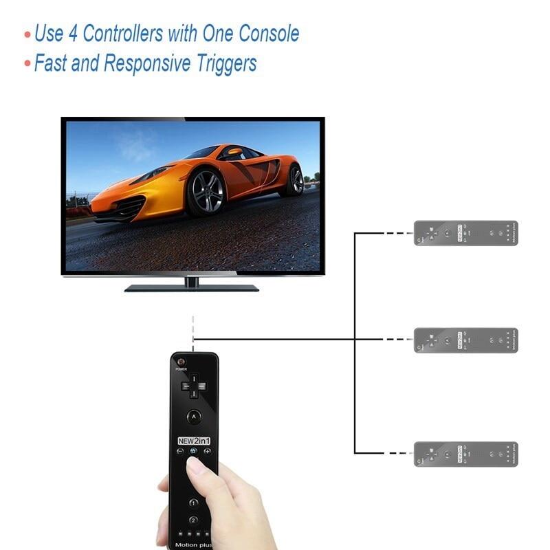 Wireless Remote Gamepad Controller Compatible Nintendo Wii Console Nunchuck Remote Control Joystick Joypad Optional Motion Plus