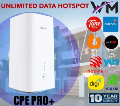 100% New 4G Modified Router Modem cpe pro hotspot unlimited for Malaysia Telco 4G LTE Wifi router Huawei B310 Unlimited wifi