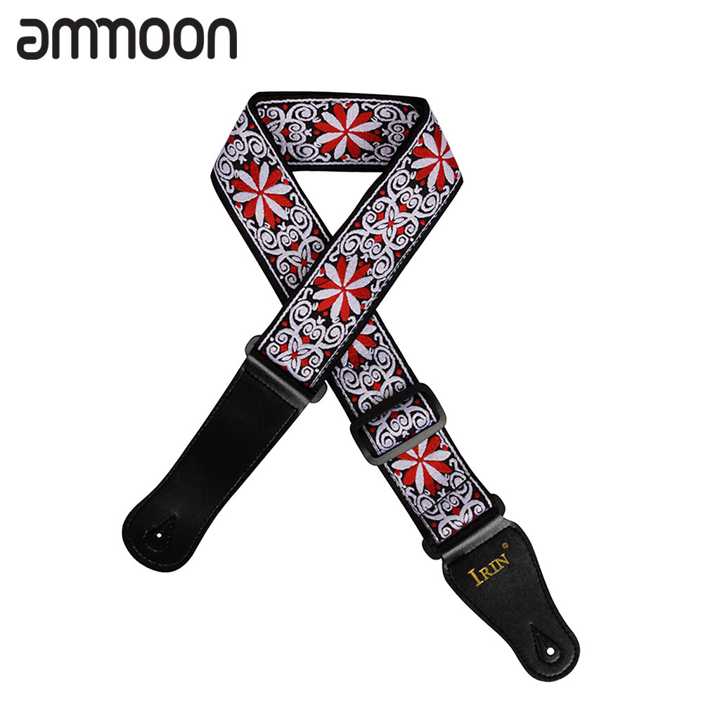 [ammoon]IRIN GS-02 Adjustable Embroidery Guitar Straps