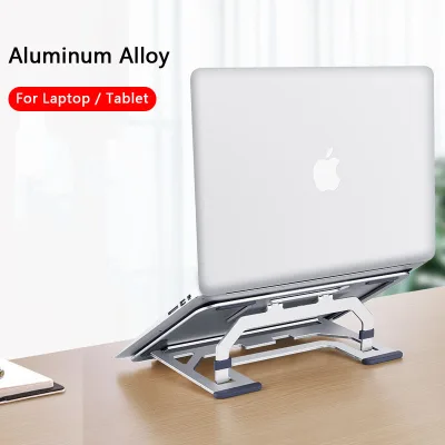 Aluminum Alloy Laptop Stand Holder Lifting Folding Desktop Flat Cooling Stand
