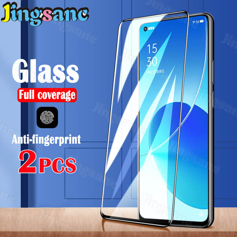 Jingsanc 2 Pieces Screen Protector Film For OPPO Reno 7 Pro/Reno6 5G/Reno 6Z 5G/Reno5/Reno5 5G/Reno5 Marvel Edition/Reno5 Pro 5G/Reno4 4G/Reno4 Pro 4G/Reno4 Pro 5G High Transparency Tempered Glass For OPPO Reno 6 5G/Reno 5