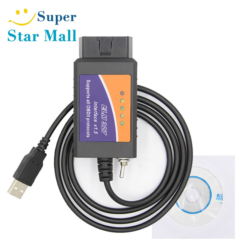 Obd2 usb device elm327 compatible interface with hs-can/ms-can switch obd2 scanner