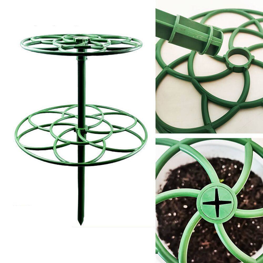 FASTIO 2Pcs Durable Stackable Ladder Rack Garden Plant Support Stand Plant Cage Frame Climbing Vine Rack Climbing Frame