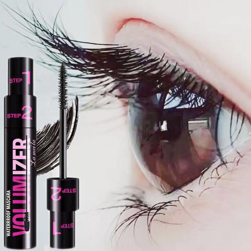 BEAUTYBIGBANG 2 in 1 Make-up Magic Colorful Long Curling thick Waterproof Mascara Double-effect Adjustable Volume Mascara Long and Thick Curling Mascara C3268#