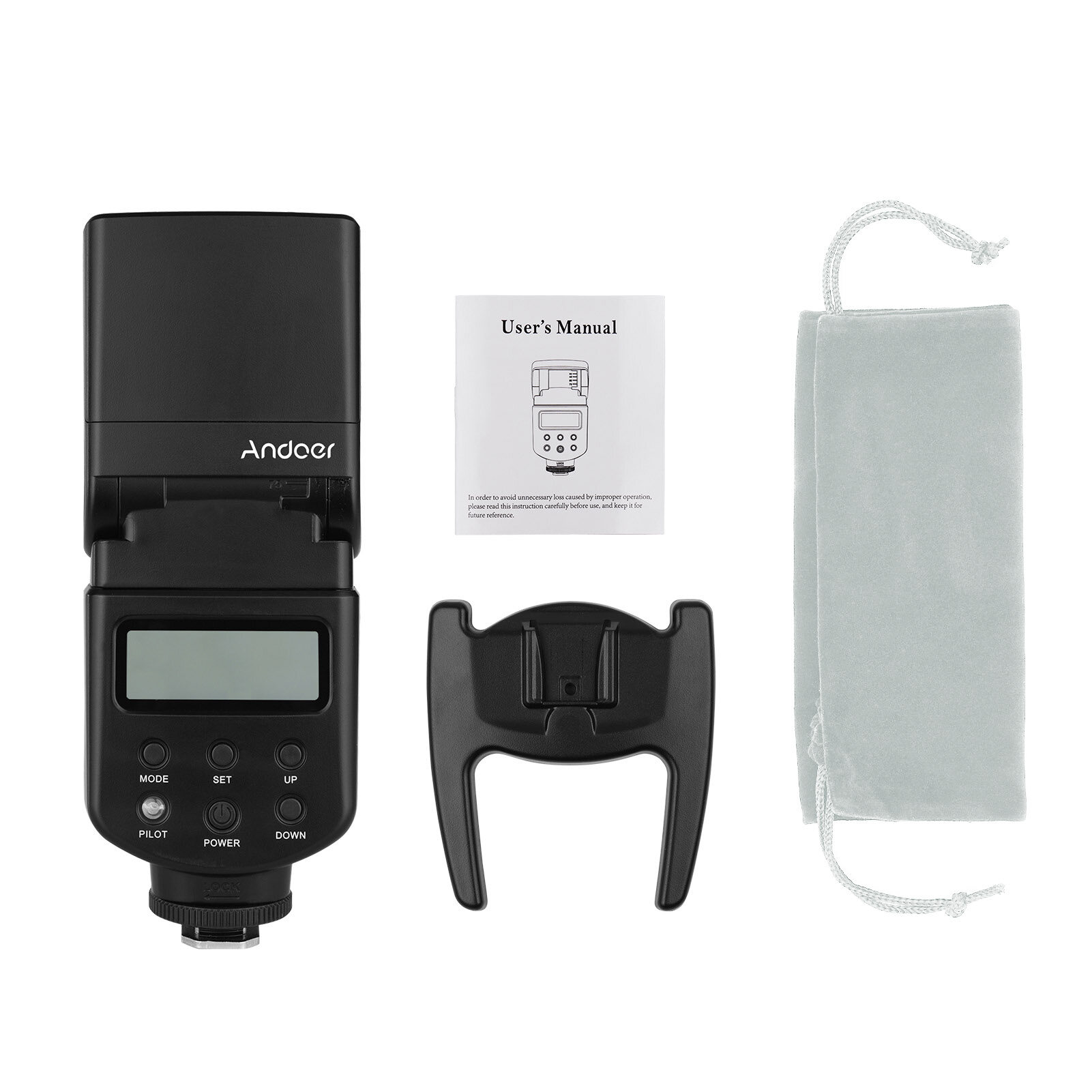 【Gimbal Global Store】Andoer flash thông dụng Speedlite GN40 có thể điều chỉnh đèn LED ánh sáng phụ trên đèn flash máy ảnh với khung thay thế cho máy ảnh Pentax DSLR Canon Nikon Olympus