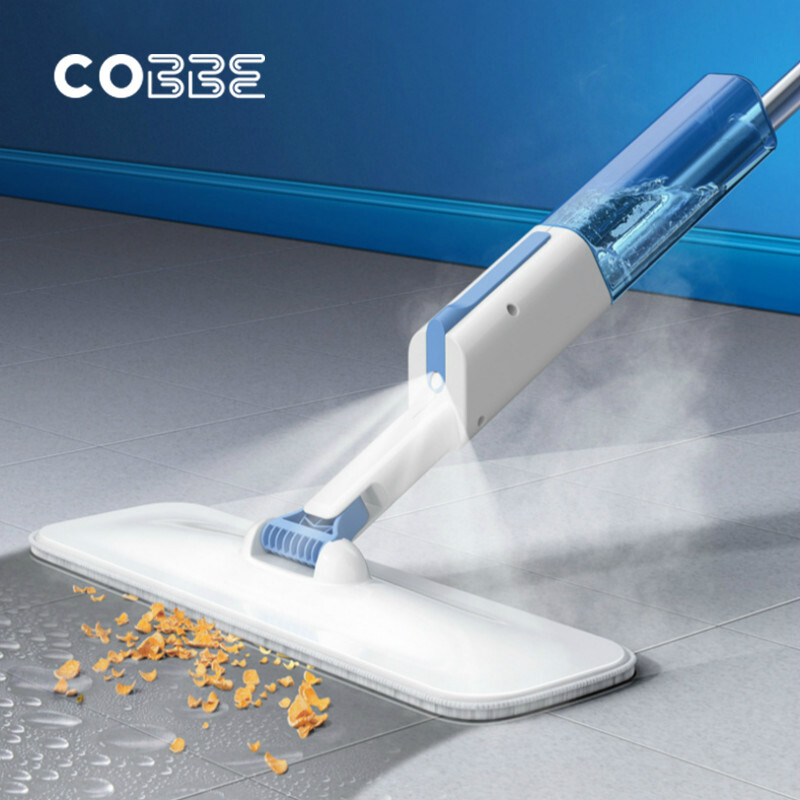 Cobbe Spray Flat Mop Lazy Mops 360 Degree Rotating Spray Mop Kitchen House Cleaning Tools