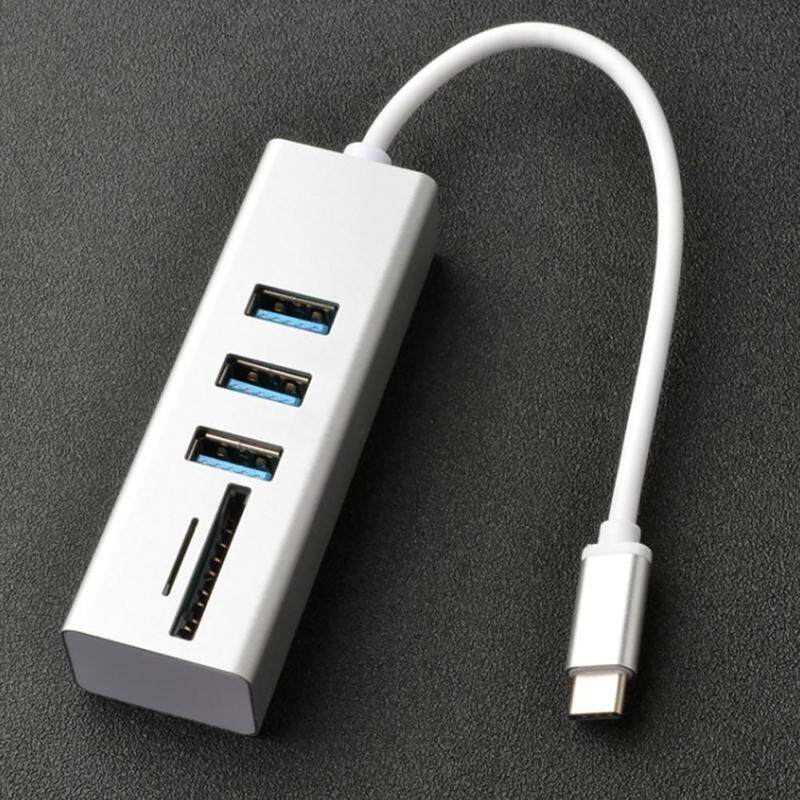 3 Ports For SD TF Card Reader All In One Combo High Speed Multifunctional Type C USB Hub