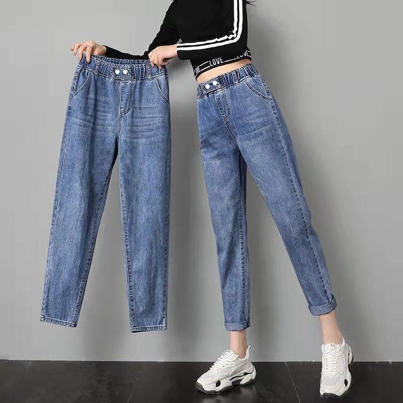 elasticated jeans plus size