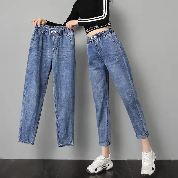 elastic waist jeans plus size womens