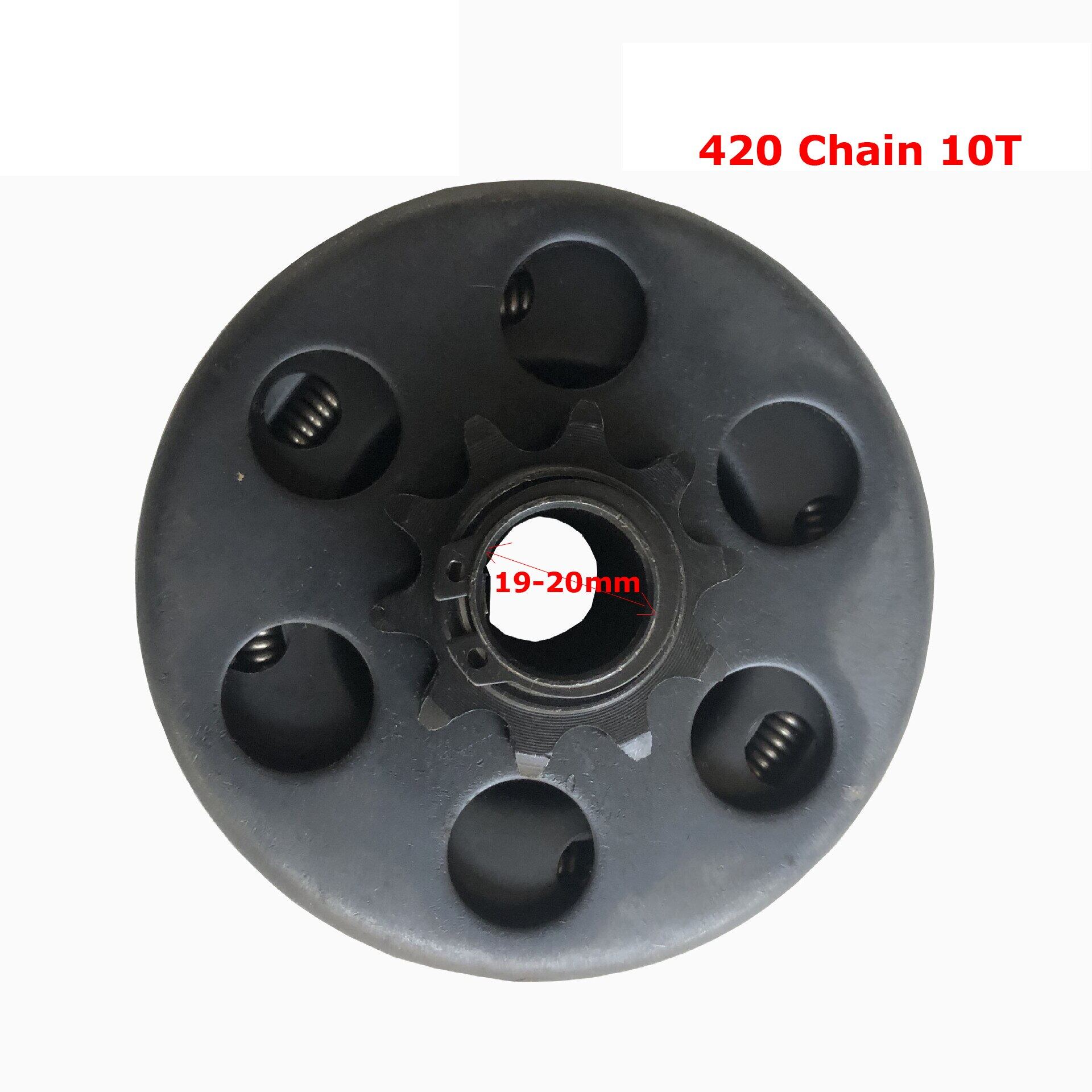 New Model Sprocket Go Kart Clutch 168F 10T 420 Chain 19mm for Go Kart Mini Bike Motorbike Parts