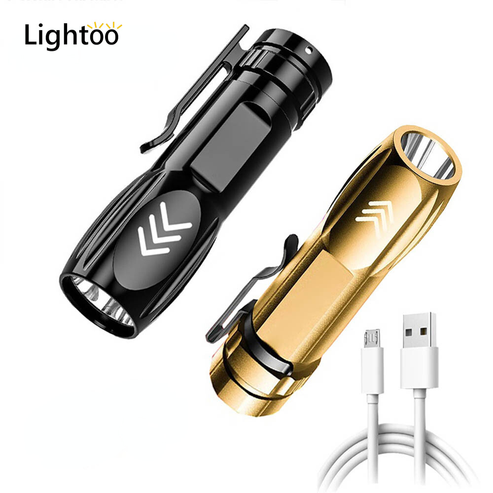 Đèn pin mini đèn báo nguy có thể sạc lại ánh sáng mạnh đèn lồng cắm trại usb đèn pin mạnh mẽ Nhật Bản ban đầu torchlight mạnh mẽ tourch ánh sáng siêu đèn pin sáng xách tay spotlight đi xe đạp ngoài trời đèn pin đi bộ đường dài cầm tay nhẹ đèn pin