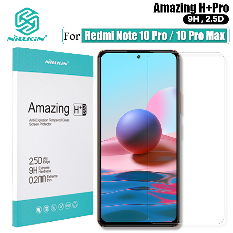 Nillkin Ultra Thin 9H Tempered glass for Xiaomi Redmi Note 10 Pro / Redmi Note 10 Pro Max Screen Protectors H + Pro 0.22MM Anti-glare Explosion-Proof Protective Tempered Glass Film