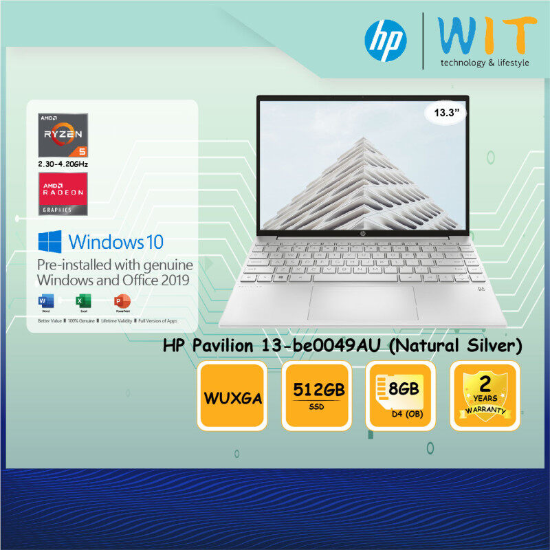 HP Laptop Pavilion Aero 13-be0047AU / 13-be0048AU / 13-be0049AU /AMD Ryzen 5-5600U 2.30~4.20Ghz/8GB D4(OB)/512GB SSD/13.3WUXGA/AMD Radeon Malaysia