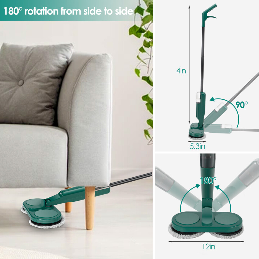 Cây Lau Nhà Điện Tự Động Không Dây Thông Minh Tại Nhà, Máy Lau Nhà Lười Biếng