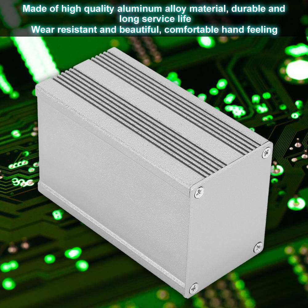 Printed Electronic Project Enclosure Case Circuit Board Instrument Aluminum Cooling Box DIY Electronic Project Enclosure Case