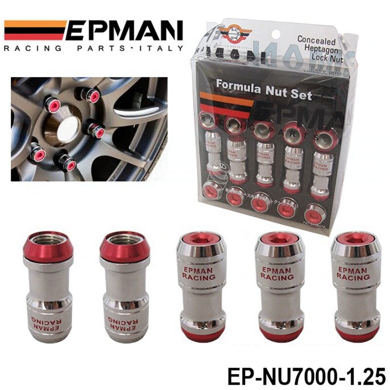 EPMAN ACORN RIM Racing ก้านล้อสกรู20X1.25 20ชิ้นสำหรับรถยนต์โตโยต้า EP ...