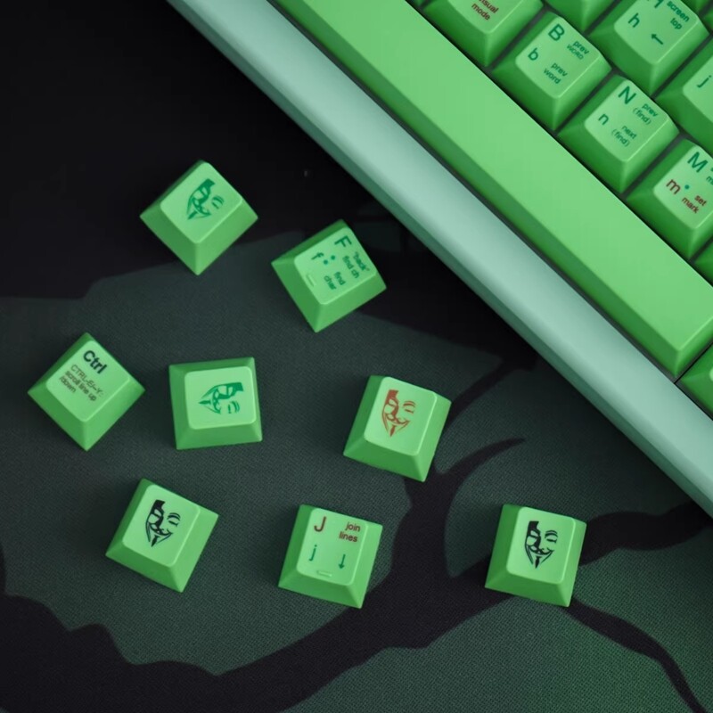 [Keycap only】 lập trình viên chủ đề Keycap VIM key cap 131 Phím Cherry hồ sơ PBT nhuộm thăng hoa cho MX chuyển đổi Bàn Phím Cơ RK61/Anne Pro 2/gk61