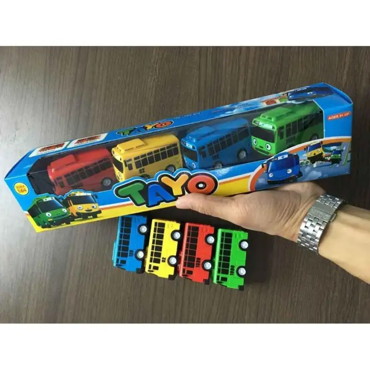 Model Pull Back Toy Car Kids Brinquedo Birthday Gift 4pcs Set Small Car Korean Cartoon Tayo The Little Bus Araba Oyuncak Car Lazada Ph